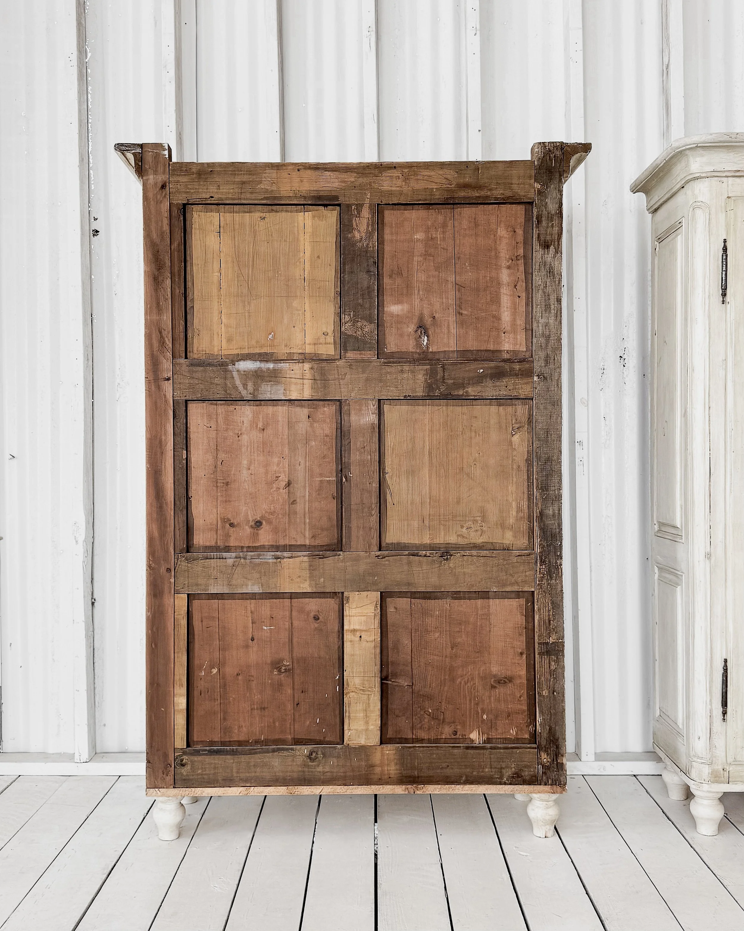 19th Century French Petite Bookcase with Wire Mesh Doors — East